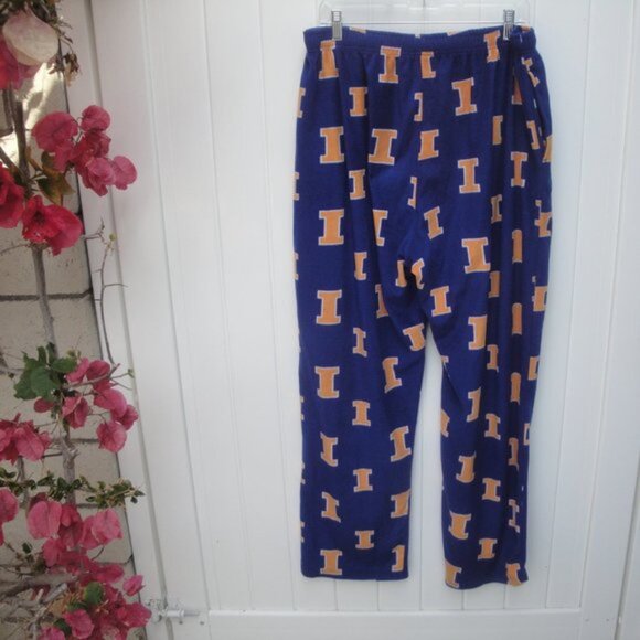 College Concepts Mens University of Illinois Sz XL Fleece Pants Elastic Pockets - Picture 3 of 3